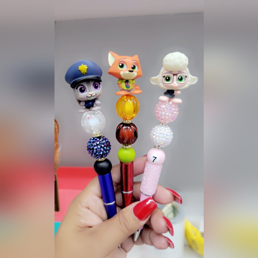 Zootopia Beaded Pen Set with Accessories